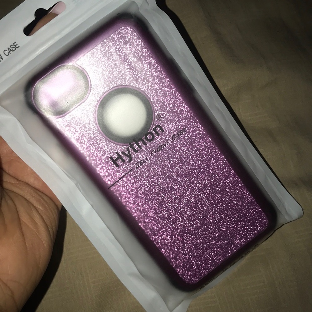 Purple Glittery 7/8 iPhone case